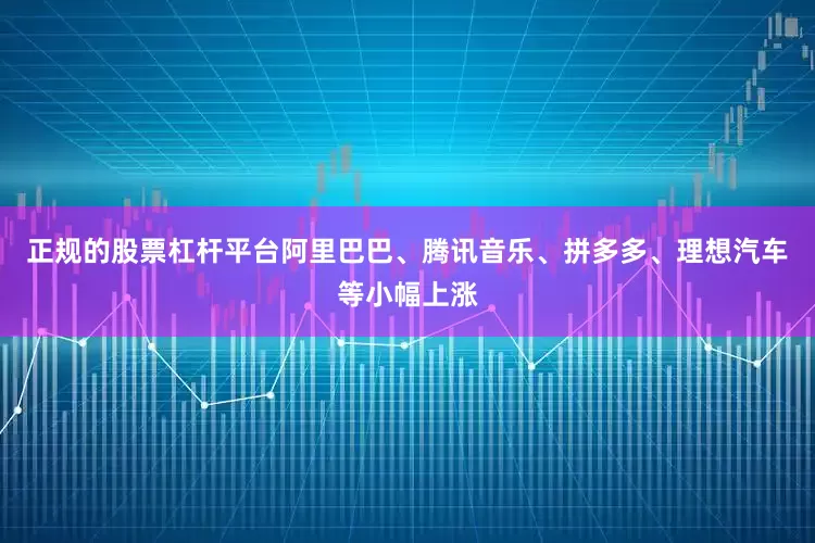 正规的股票杠杆平台阿里巴巴、腾讯音乐、拼多多、理想汽车等小幅上涨