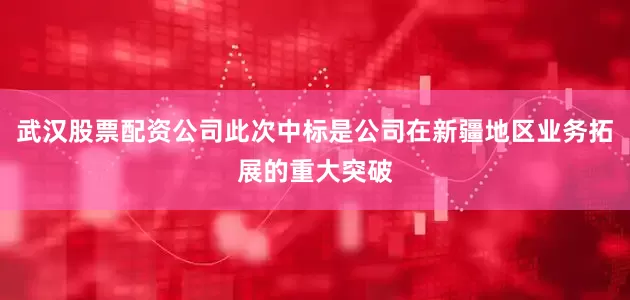 武汉股票配资公司此次中标是公司在新疆地区业务拓展的重大突破